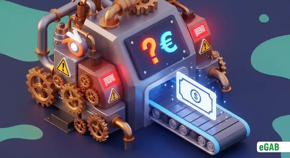 3D infographic illustrating the high cost of blockchain technology and introducing a simplified, affordable solution for issuing digital NFT credentials.