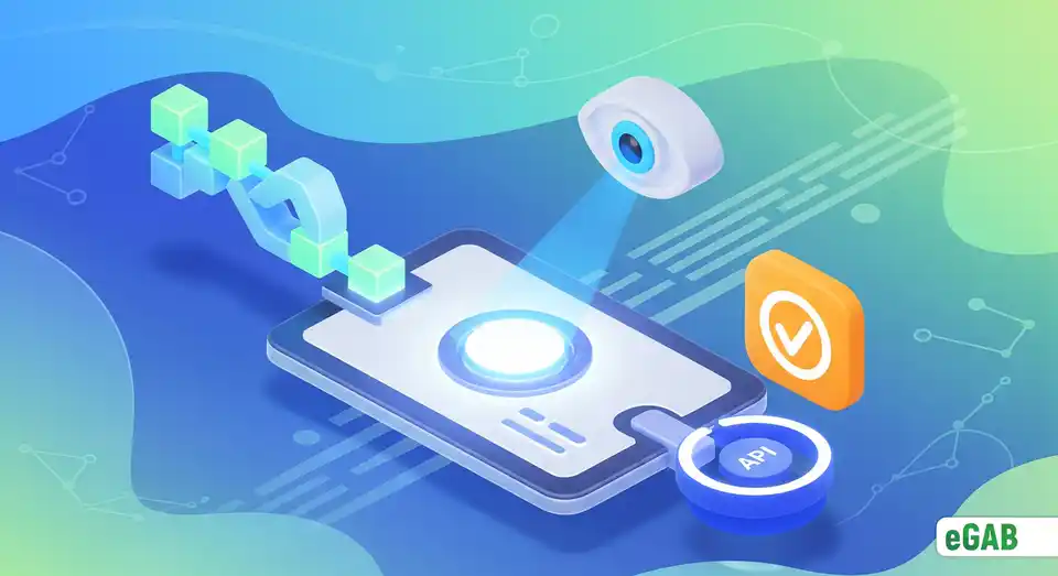 Summary illustration showing a secure digital diploma being built with blockchain and verification tech to rebuild trust amid digital deception.