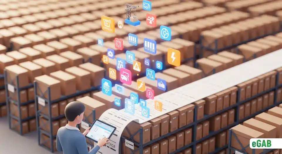 An off-site document storage warehouse with a visual representation of the many hidden fees associated with the service.