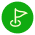Icon with a flag symbolizing independence and sovereignty in decision-making