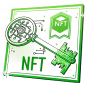 Modern digital document with a key icon, representing secure crypto documents