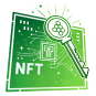 Digital document with a key and 'NFT' text, representing a universal NFT credential