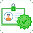 Verified digital badge representing secure and portable credentials for graduates.