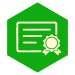 Icon of a digital document, symbolizing secure and verifiable electronic records