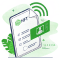 NFT image credentials icon representing digital ownership verification