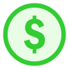 Dollar sign icon representing the pricing of digital blockchain documents